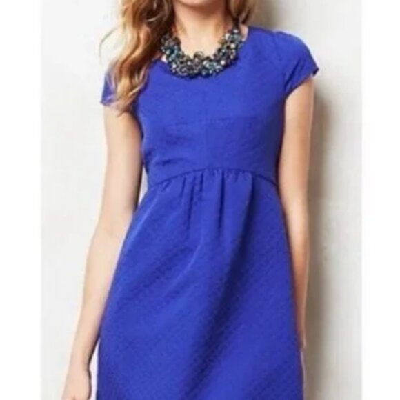 Anthropologie HD in Paris Cobalt Blue Dress - Picture 1 of 8